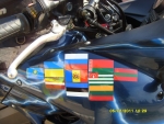 Флаги уже посещенных стран