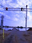 Первая платная дорога, понтонная переправа